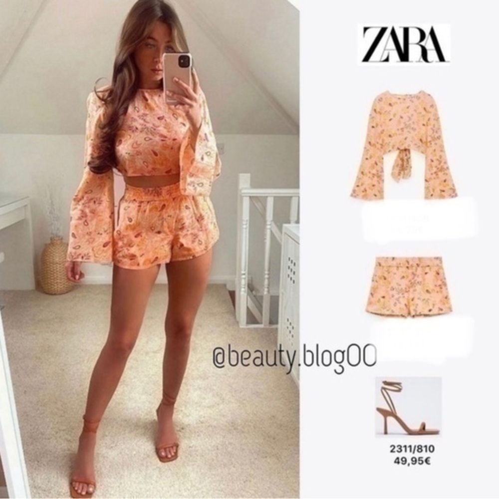 ZARA Printed 2 piece SET 7521/408